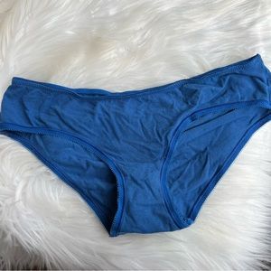 Victoria’s Secret Low Rise Bikini Blue Scrunch Panties